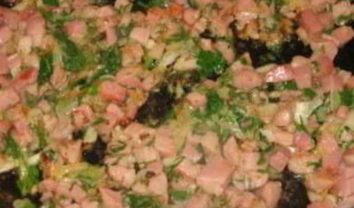 хачапури с ветчиной и сыром