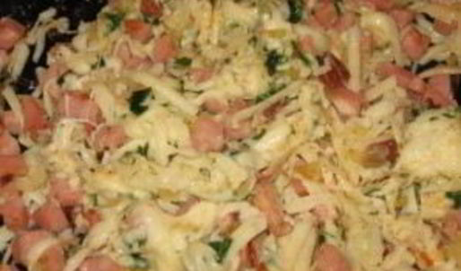 хачапури с ветчиной и сыром