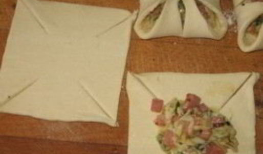 хачапури с ветчиной и сыром