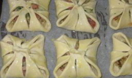 хачапури с ветчиной и сыром