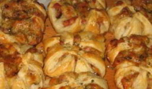 хачапури с ветчиной и сыром