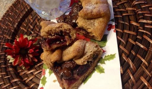 галеты с черешней и горьким шоколадом