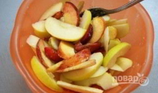 галеты с творогом и персиками