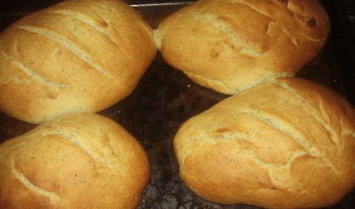хлеб монж с зернышками мака