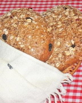 Хлеб с хлопьями и отрубями