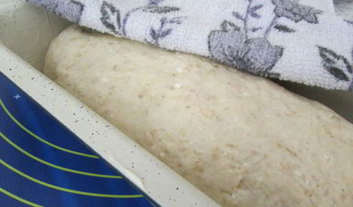 хлеб с творогом и овсяными хлопьями