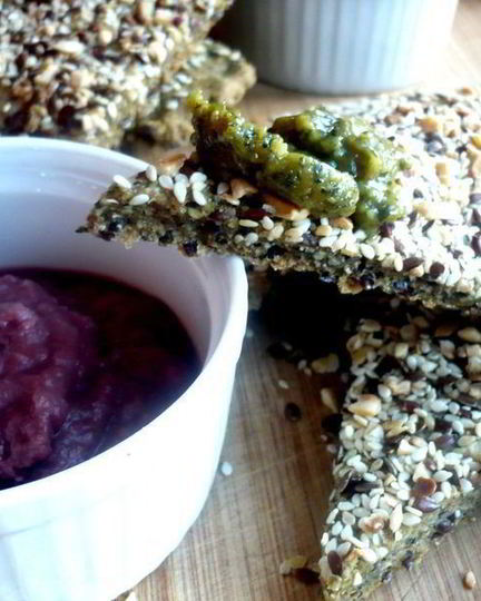 Рецепт хлебцев с разноцветным кремом