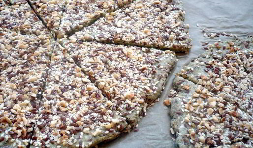 хлебцы с разноцветным кремом