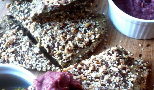 хлебцы с разноцветным кремом