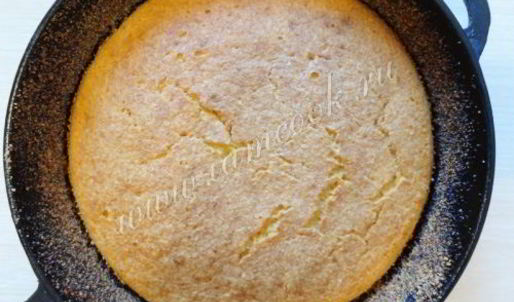 кукурузный хлеб на молоке