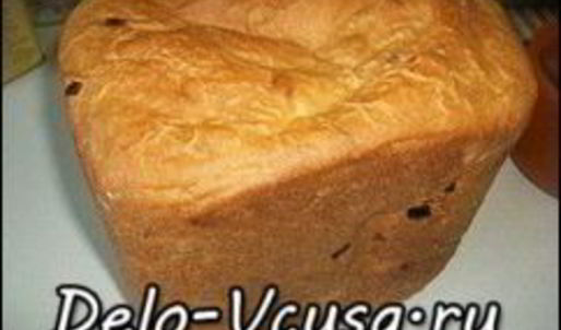 луковый белый хлеб в хлебопечке