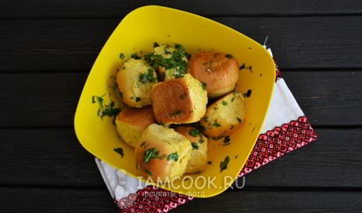 пампушки с чесноком к борщу