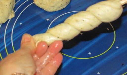 постный хлеб завитки