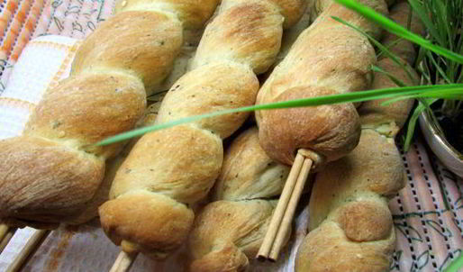 постный хлеб завитки