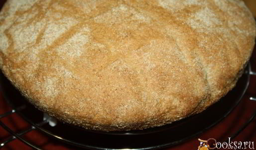 простой домашний хлеб с цельнозерновой мукой