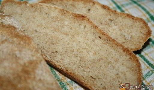 простой домашний хлеб с цельнозерновой мукой