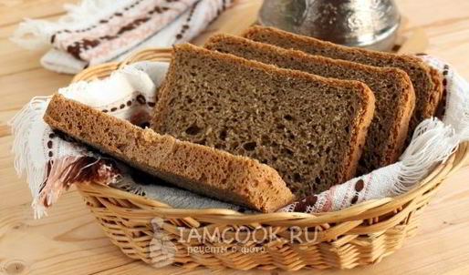 пшенично-ржаной хлеб с кофе