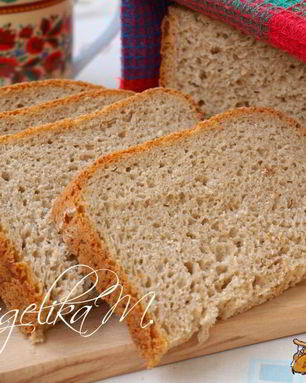 Ржаной хлеб с овсяными хлопьями на пиве в хлебопечке