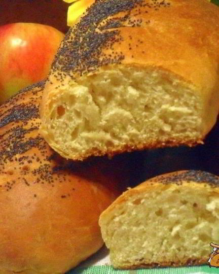 Рецепт сдобного батона с маком