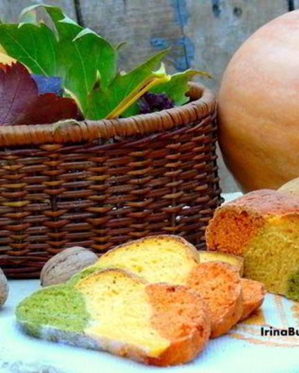 Рецепт трехцветного хлеба