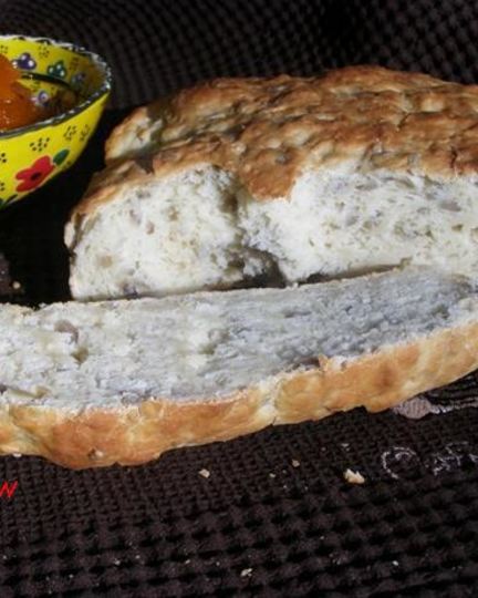 Рецепт творожного хлеба с семенами подсолнечника