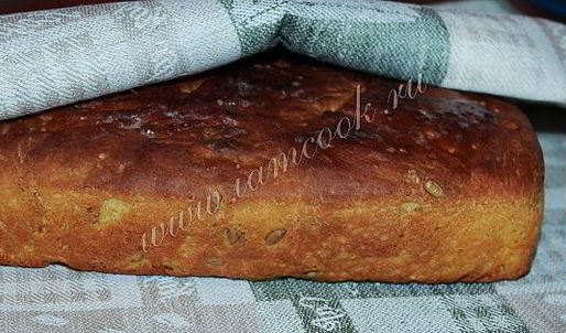 тыквенно-пшеничный хлеб в духовке