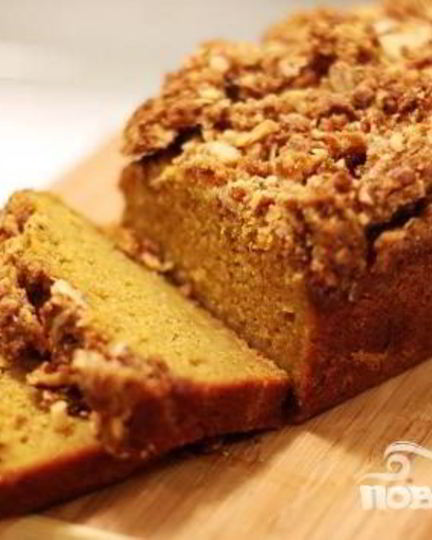 Рецепт тыквенного хлеба с посыпкой