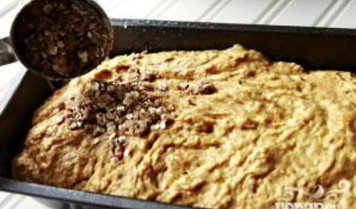 тыквенный хлеб с посыпкой