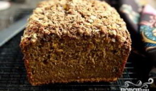 тыквенный хлеб с посыпкой