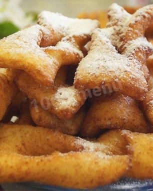 Хворост на кефире с творогом