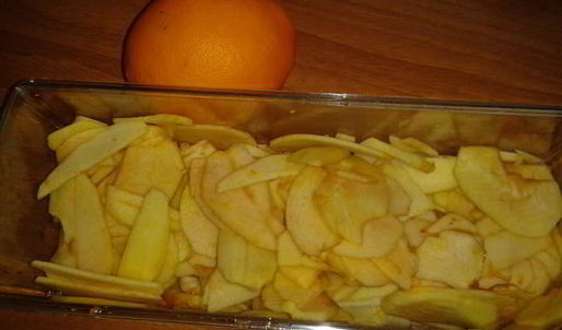 конвертики из слоеного теста с яблоками