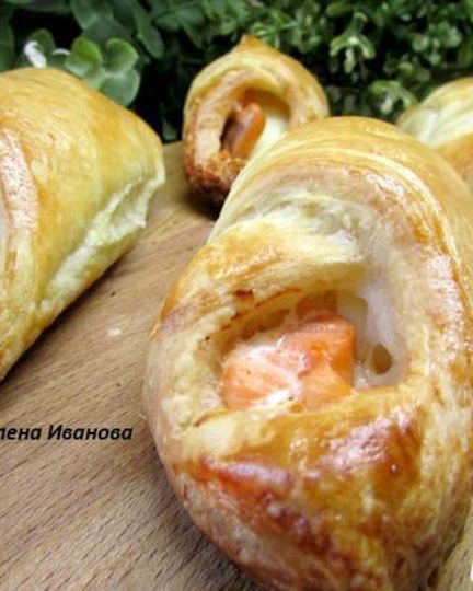 Рецепт конвертиков с семгой