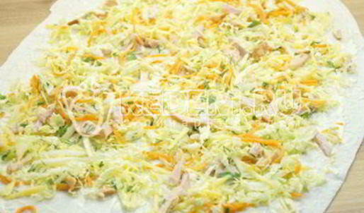 быстрая закуска из лаваша