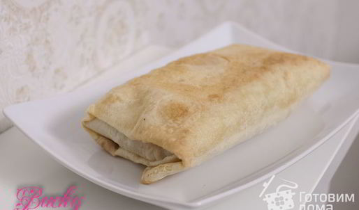 конвертики из лаваша с мясом и картофелем