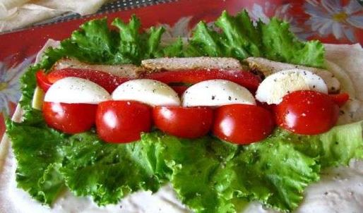 куриная грудка в лаваше