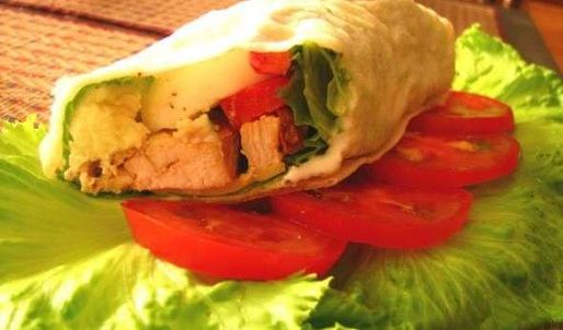 куриная грудка в лаваше