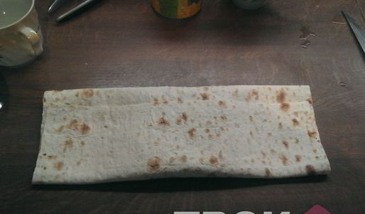 курица с кукурузой в лаваше