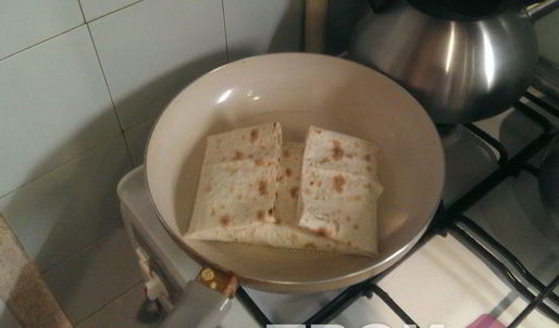 курица с кукурузой в лаваше