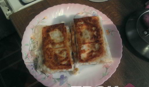 курица с кукурузой в лаваше