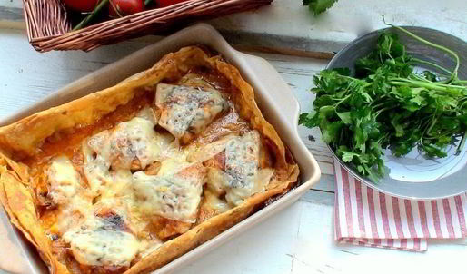 курочка, запеченная в лаваше