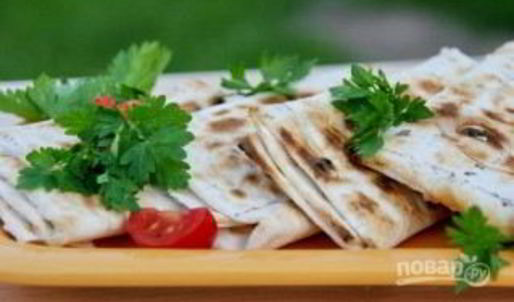 лаваш на гриле