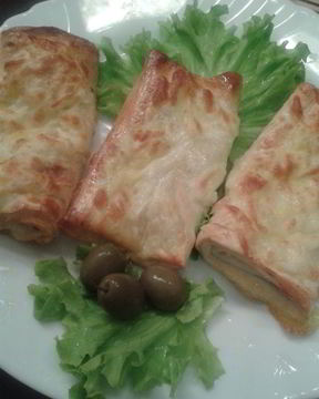 Лаваш под грилем с сырной корочкой