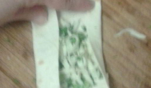 лаваш под грилем с сырной корочкой