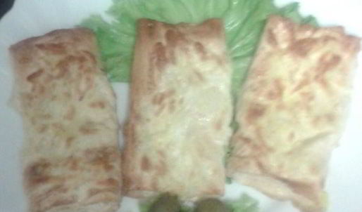 лаваш под грилем с сырной корочкой