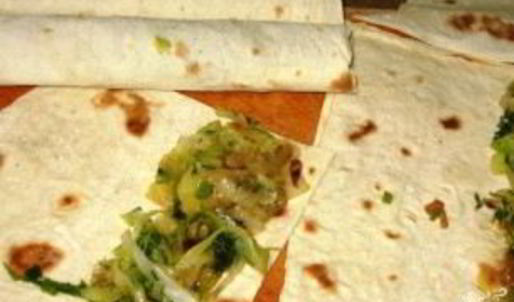 лаваш с капустной начинкой