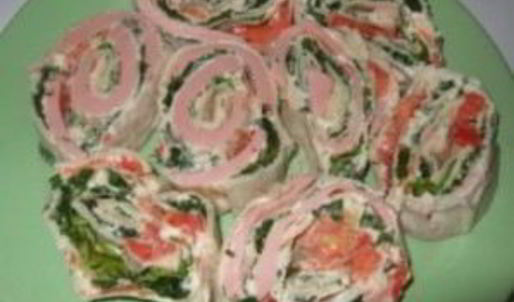 лаваш с колбасой