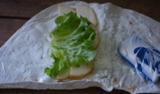 лаваш с копченым сыром