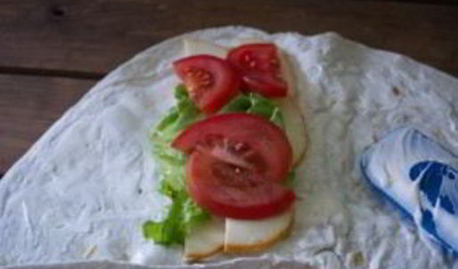 лаваш с копченым сыром