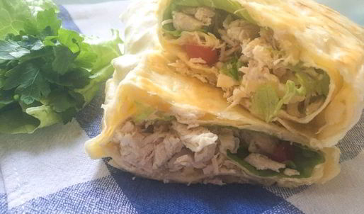 лаваш с курицей и сыром