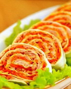 Лаваш с морковкой